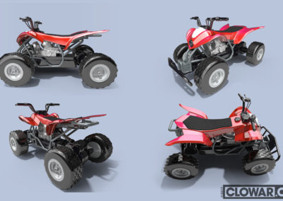 Remote control ATV additional views. Built in 3DS MAX